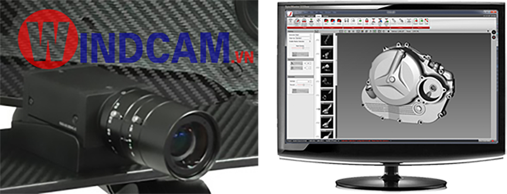 Giao diện phần mềm điều khiển máy Scan 3D Flexscan3D