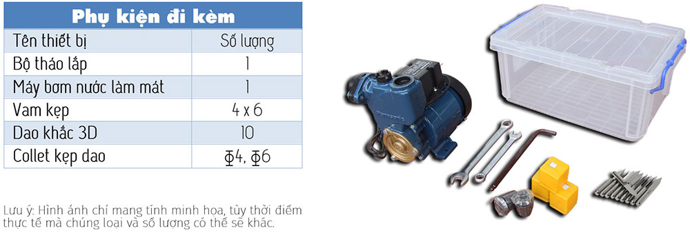 Phụ kiện đi kèm Máy CNC khắc gỗ