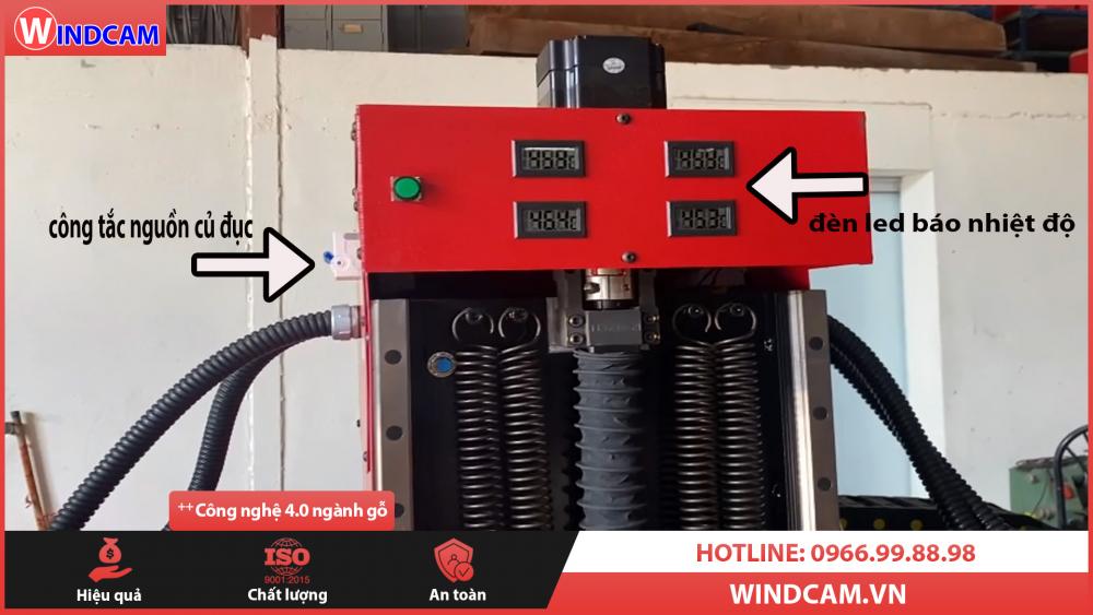 Chức năng của cảm biến nhiệt trong máy CNC đục gỗ