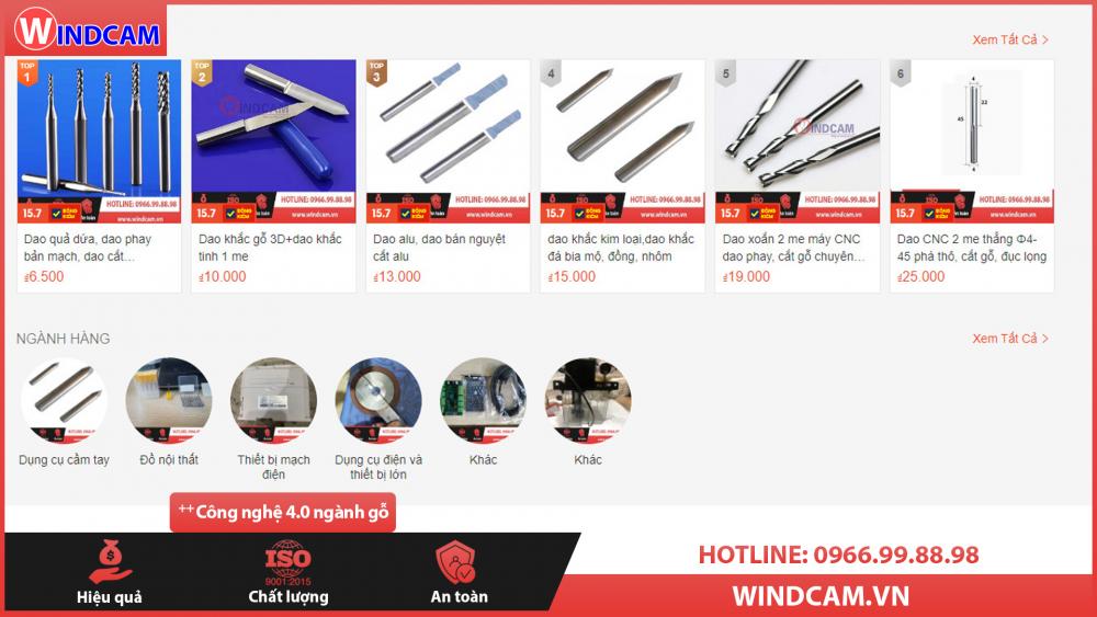 Mua dao cnc đục gỗ tại CNC Đông Phương