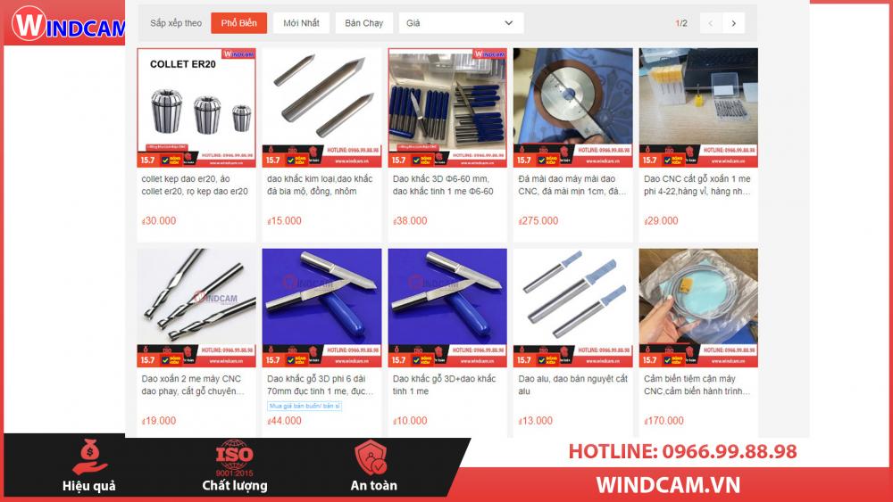 Một số linh kiện dao CNC dùng trong máy CNC bạn nên biết